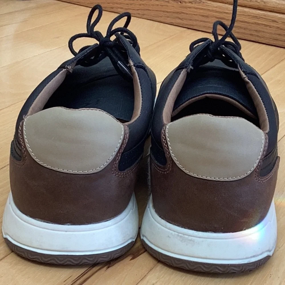 Hawker Rye Thorelle Textured Sneaker Black Brown Stitch Fix. Men’s size 13